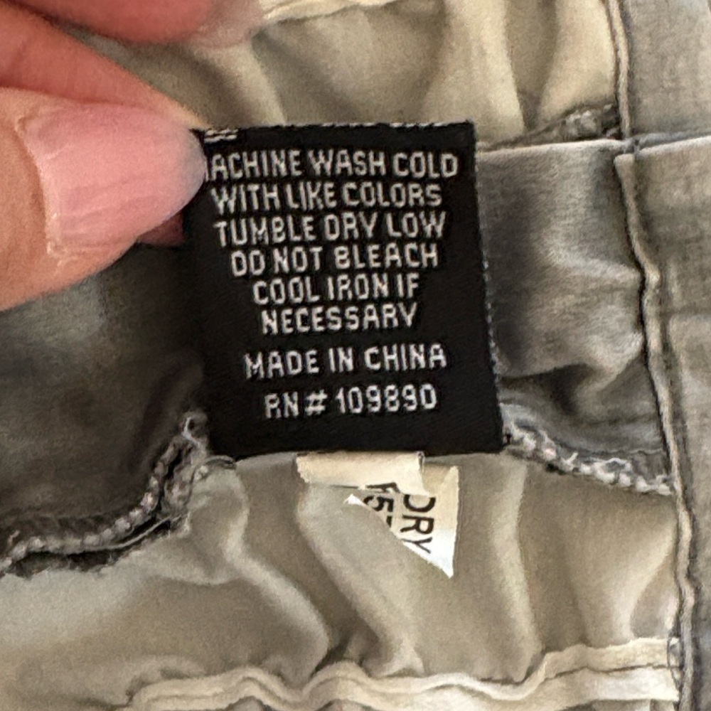 7 Express Vintage Y2K Silver Ruched Cargo Pants - Picture 14 of 15